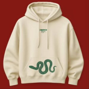 Smokiin Viper Script Oversized Graphic Hoodie